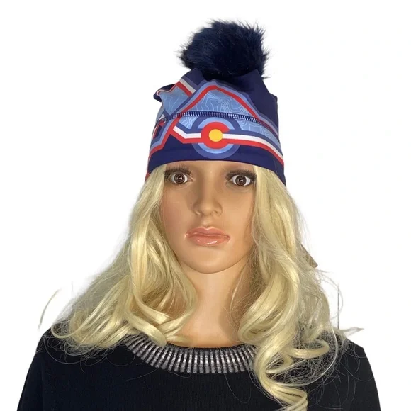 NWT Krimson Klover Mile High Beanie Hat Removable Pom Pom New - Picture 2 of 8